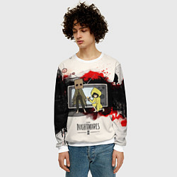 Свитшот мужской Little Nightmares 2, цвет: 3D-белый — фото 2