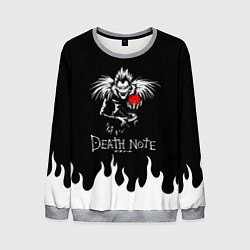 Свитшот мужской DEATH NOTE ТЕТРАДЬ СМЕРТИ, цвет: 3D-меланж