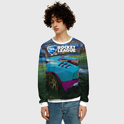 Свитшот мужской Rocket League, цвет: 3D-белый — фото 2