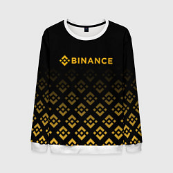 Свитшот мужской BINANCE БИНАНС БИРЖА, цвет: 3D-белый