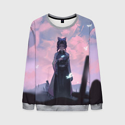 Свитшот мужской КЛИНОК РАССЕКАЮЩИЙ ДЕМОНОВ, цвет: 3D-меланж