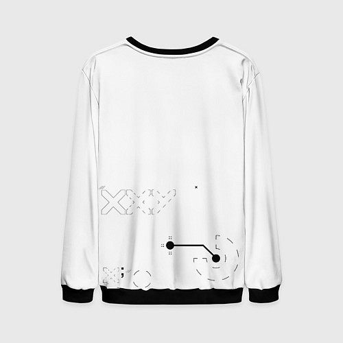 Мужской свитшот Desert Eagle: Printstream White / 3D-Черный – фото 2