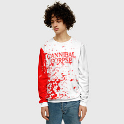Свитшот мужской Cannibal corpse, цвет: 3D-белый — фото 2