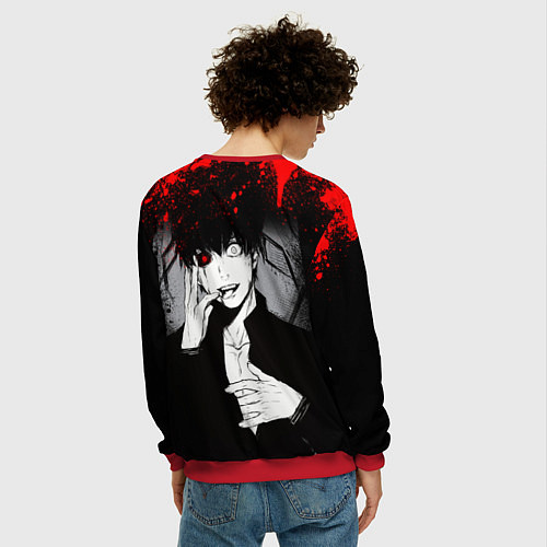 Мужской свитшот ТОКИЙСКИЙ ГУЛЬ TOKYO GHOUL / 3D-Красный – фото 4