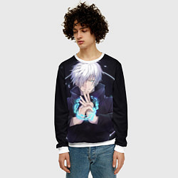 Свитшот мужской ГОДЖО САТОРУ GOJO SATORU, цвет: 3D-белый — фото 2