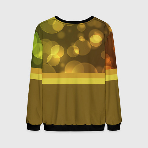 Мужской свитшот Блики / 3D-Черный – фото 2