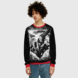 Свитшот мужской Трицератопс Динозавр, цвет: 3D-красный — фото 2