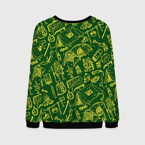 Мужской свитшот Кемпинг / 3D-Черный – фото 2