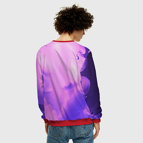 Мужской свитшот Поднятие уровня в одиночку / 3D-Красный – фото 4