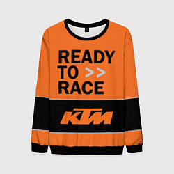 Свитшот мужской KTM READY TO RACE Z, цвет: 3D-черный