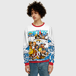 Свитшот мужской ONE PIECE ВАН ПИС МОРЕ, цвет: 3D-красный — фото 2