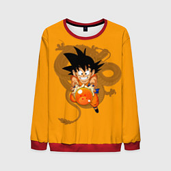 Свитшот мужской Kid Goku, цвет: 3D-красный