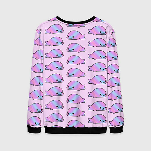 Мужской свитшот Нерпы / 3D-Черный – фото 2