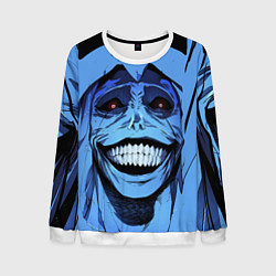 Свитшот мужской ПОДНЯТИЕ УРОВНЯ В ОДИНОЧКУ, цвет: 3D-белый