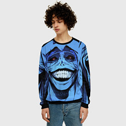 Свитшот мужской ПОДНЯТИЕ УРОВНЯ В ОДИНОЧКУ, цвет: 3D-черный — фото 2