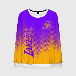 Свитшот мужской LOS ANGELES LAKERS ЛЕЙКЕРС, цвет: 3D-белый