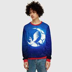 Свитшот мужской Лунная пони, цвет: 3D-красный — фото 2