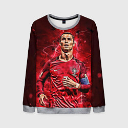 Свитшот мужской Cristiano Ronaldo Portugal, цвет: 3D-меланж