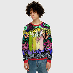 Свитшот мужской АЛОХА ГАВАЙИ ALOHA HAWAII, цвет: 3D-красный — фото 2