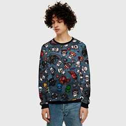 Свитшот мужской Узор Исаака, цвет: 3D-черный — фото 2