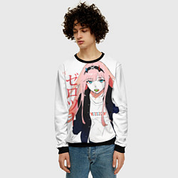 Свитшот мужской Zero Two, Darling in the Franx, цвет: 3D-черный — фото 2