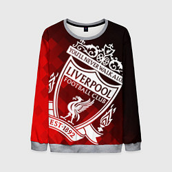 Свитшот мужской LIVERPOOL ЛИВЕРПУЛЬ, цвет: 3D-меланж