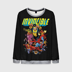 Свитшот мужской Неуязвимый Invincible, цвет: 3D-меланж