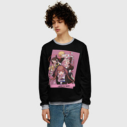 Свитшот мужской Kaguya Sama Госпожа Кагуя, цвет: 3D-меланж — фото 2