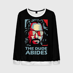 Свитшот мужской The Dude Abides Лебовски, цвет: 3D-белый