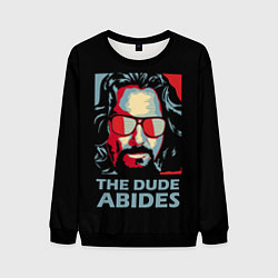 Свитшот мужской The Dude Abides Лебовски, цвет: 3D-черный