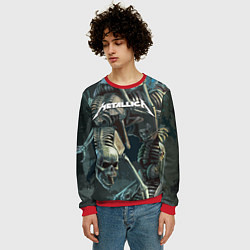 Свитшот мужской Metallica Metal Skull, цвет: 3D-красный — фото 2