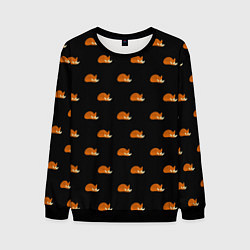 Свитшот мужской Лисы, цвет: 3D-черный
