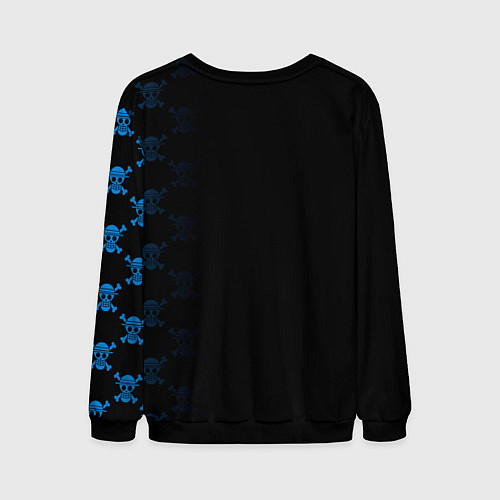 Мужской свитшот Манки Д Луффи One Piece / 3D-Черный – фото 2