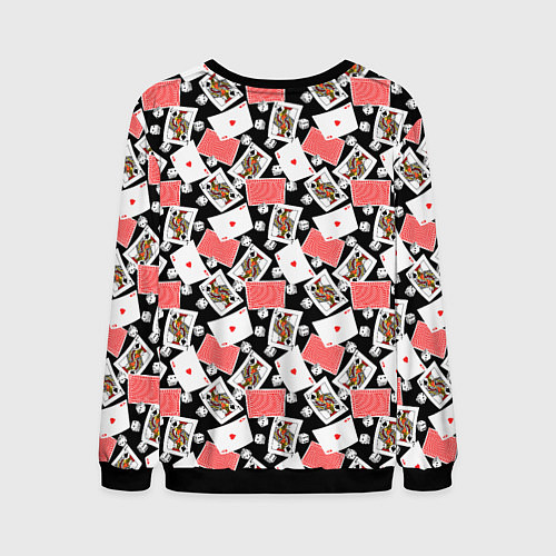 Мужской свитшот Карты / 3D-Черный – фото 2