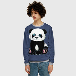 Свитшот мужской Милая Панда Sweet Panda, цвет: 3D-меланж — фото 2