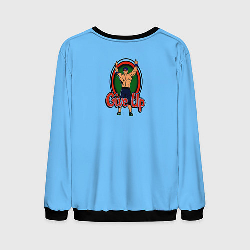 Мужской свитшот Respect Earn it Give up / 3D-Черный – фото 2