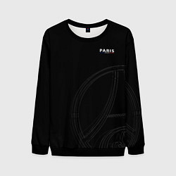 Свитшот мужской PSG Core Big Logo Black New 202223, цвет: 3D-черный