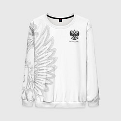 Свитшот мужской Russia MSKSide - Colorless, цвет: 3D-белый