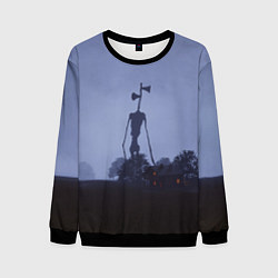 Свитшот мужской СИРЕНОГОЛОВЫЙ У ДОМА, цвет: 3D-черный