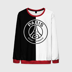 Свитшот мужской ФК ПСЖ PSG BLACK & WHITE, цвет: 3D-красный