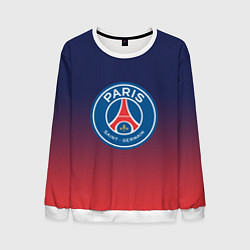 Свитшот мужской PSG ПСЖ PARIS SAINT GERMAIN, цвет: 3D-белый