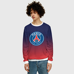 Свитшот мужской PSG ПСЖ PARIS SAINT GERMAIN, цвет: 3D-белый — фото 2