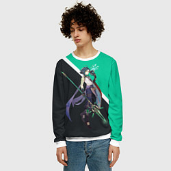 Свитшот мужской XIAO СЯО ГЕНШИН, цвет: 3D-белый — фото 2