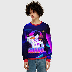 Свитшот мужской КУРОО ТЕЦУРО TETSURO NEON, цвет: 3D-красный — фото 2