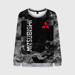 Свитшот мужской MITSUBISHI ОГОНЬ, цвет: 3D-меланж