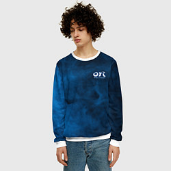 Свитшот мужской Ori Logo Ori and the Will of the Wisps Z, цвет: 3D-белый — фото 2