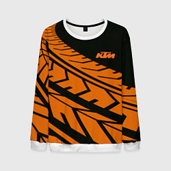 Свитшот мужской ORANGE KTM КТМ Z, цвет: 3D-белый