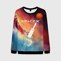 Свитшот мужской Space X, цвет: 3D-черный