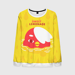 Свитшот мужской Sweet lemonade, цвет: 3D-белый