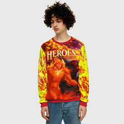 Свитшот мужской HoM Огненный, цвет: 3D-красный — фото 2